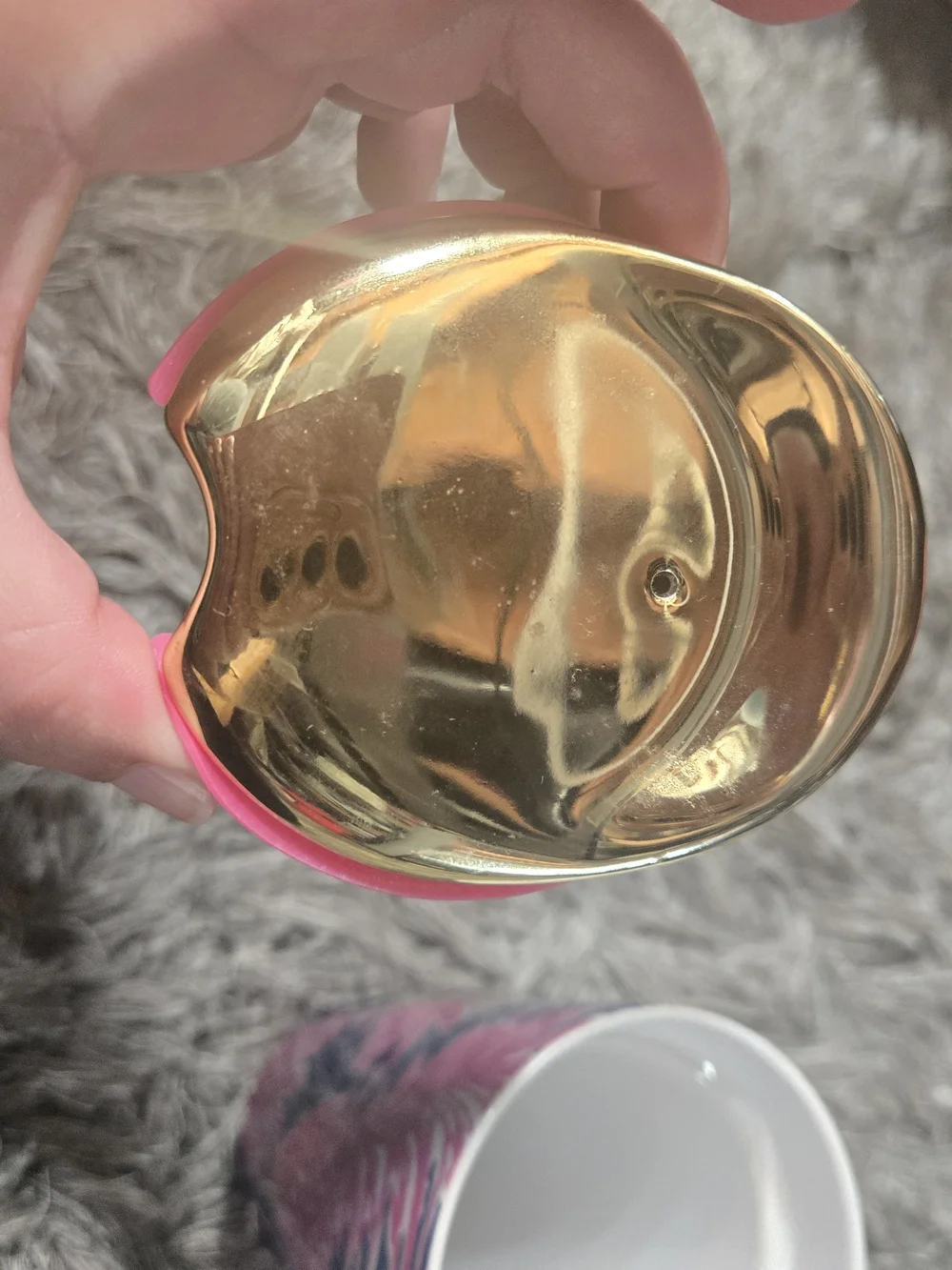 Lilly Pulitzer Ceramic Travel Mug With Gold Lid